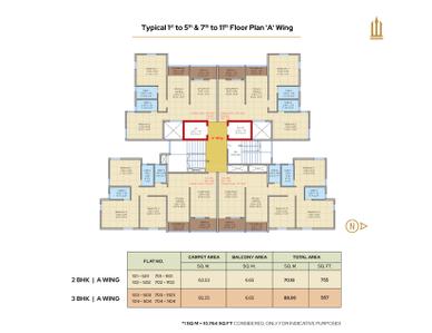 Project Image of 1100 Sq.ft 3 BHK Apartment / Flat for sale in Dhankawadi for Rs. 13500000