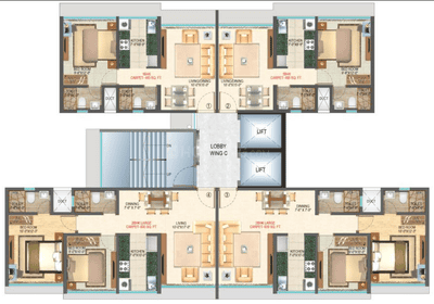 Project Image of 400.0 - 628.0 Sq.ft 1 BHK Apartment for buy in Dharti Pressidio