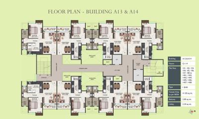 Project Image of 444.55 - 637.22 Sq.ft 1 BHK Apartment for buy in Megapolis Saffron A10 To A14