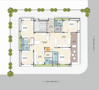 Project Image of 0.0 - 3798.0 Sq.ft 4 BHK Apartment for buy in Aurra Luxuria