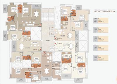 Project Image of 1380.0 - 1840.0 Sq.ft 3 BHK Apartment for buy in Percept Raushni Heights