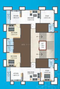 Project Image of 311.08 - 317.21 Sq.ft 2 BHK Apartment for buy in Greencity Al Rayyan Residency