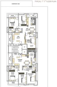 Project Image of 0.0 - 1749.0 Sq.ft 3 BHK Apartment for buy in Shriniwasa Residency