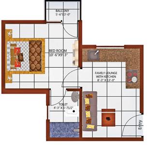 Project Image of 216.0 - 388.0 Sq.ft 1 BHK Apartment for buy in Coral Kutumb