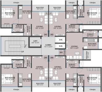 Project Image of 239.93 - 690.0 Sq.ft 1 RK Apartment for buy in Gravity Prime