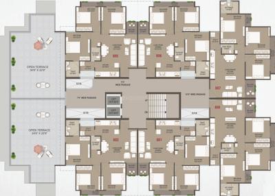 Project Image of 672.0 - 686.0 Sq.ft 3 BHK Apartment for buy in Aatmiya Vandan Residency