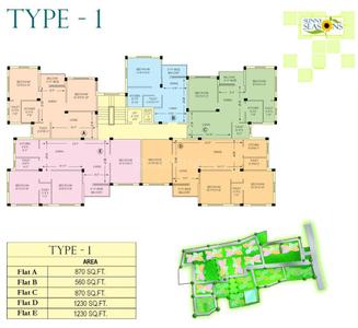 Project Image of 560.0 - 1170.0 Sq.ft 1 BHK Apartment for buy in Starlite Sunny Seasons