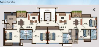 Project Image of 1327.0 - 1405.0 Sq.ft 2 BHK Apartment for buy in CasaGrand Solitaire