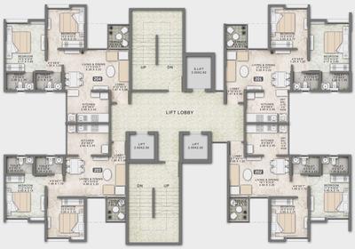 Project Image of 528.0 - 972.0 Sq.ft 2 BHK Apartment for buy in VTP Hi Life Phase 3