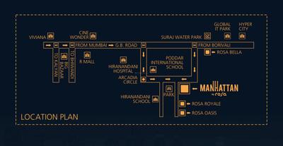 Project Image of 621.72 - 911.0 Sq.ft 2 BHK Apartment for buy in Rosa Manhattan