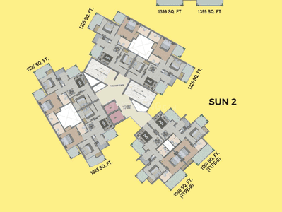 Project Image of 697.0 - 2666.0 Sq.ft 2 BHK Apartment for buy in Migsun Twiinz
