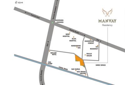 Project Image of 276.85 - 388.68 Sq.ft 1 BHK Apartment for buy in Manvay Residency
