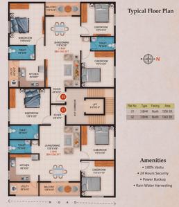 Project Image of 1108.0 - 1356.0 Sq.ft 2 BHK Apartment for buy in Lake View Sapthagiri