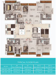 Project Image of 980 Sq.ft 2 BHK Apartment / Flat for sale in Thane West for Rs. 13000000