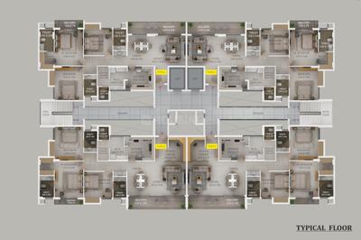 Project Image of 1808.0 - 1945.0 Sq.ft 3 BHK Apartment for buy in Condor Dahlia