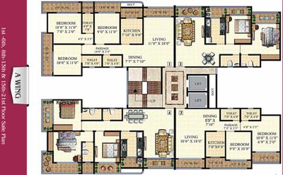 Project Image of 601.92 - 853.47 Sq.ft 2 BHK Apartment for buy in Neminath Heights