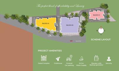 Project Image of 1243.0 - 1646.0 Sq.ft 1 BHK Apartment for buy in CV Darius Paradise Phase II