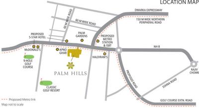 Project Image of 1450.0 - 1950.0 Sq.ft 3.5 BHK Apartment for buy in Emaar Palm Hills Phase 1