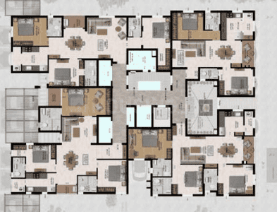 Project Image of 1072.0 - 1640.0 Sq.ft 2 BHK Apartment for buy in JKB Ganpath