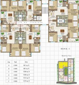 Project Image of 802.0 - 1312.0 Sq.ft 2 BHK Apartment for buy in GPS Meena Aurum