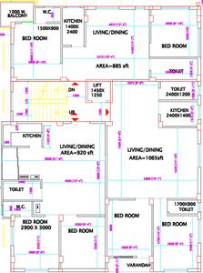 Project Image of 885.0 - 1065.0 Sq.ft 2 BHK Apartment for buy in Concept Atindra Apartment