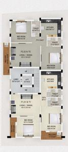 Project Image of 970.0 - 993.0 Sq.ft 2 BHK Apartment for buy in SBM Ojas Apartment
