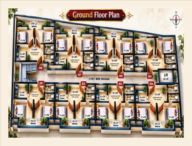 Project Image of 610.0 - 734.0 Sq.ft 2 BHK Apartment for buy in Shri Hari Om Apartment
