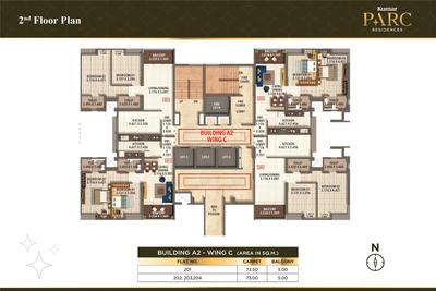 Project Image of 834.0 - 1168.0 Sq.ft 2 BHK Apartment for buy in Kumar Parc Residences