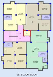 Project Image of 650.0 - 850.0 Sq.ft 2 BHK Apartment for buy in Retro Balaji Dreams