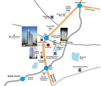 Project Image of 300.1 - 563.1 Sq.ft 1 BHK Apartment for buy in Ashwamesh Blue Berry