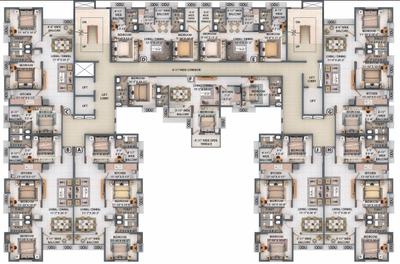 Project Image of 664.0 - 1120.0 Sq.ft 2 BHK Apartment for buy in Merlin Imperia