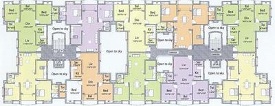 Project Image of 976.0 - 1402.0 Sq.ft 2 BHK Apartment for buy in De-Luxe Apartments and Buildings DABC Abhinayam Phase 1