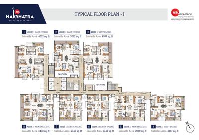 Project Image of 2340.0 - 4059.0 Sq.ft 3 BHK Apartment for buy in Nsl Nakshatra