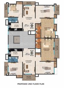 Project Image of 810.0 - 1350.0 Sq.ft 2 BHK Apartment for buy in ABS Lotus Garden