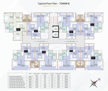Project Image of 508.92 - 808.69 Sq.ft 2 BHK Apartment for buy in Yogesh Gandharv Nagari Building A3 Wing A B