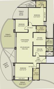 Project Image of 2019.0 - 5047.0 Sq.ft 3 BHK Apartment for buy in Guardian The Palladium