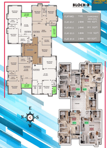 Project Image of 850 Sq.ft 2 BHK Apartment / Flat for sale in Panchpota for Rs. 4372000