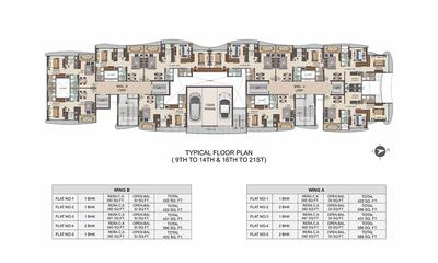Project Image of 365.0 - 596.0 Sq.ft 1 BHK Apartment for buy in Sethia Pride