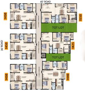 Project Image of 1425.0 - 1550.0 Sq.ft 3 BHK Apartment for buy in Sai Ram Grand