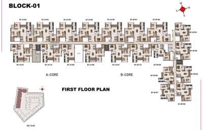 Project Image of 1430.0 - 2518.0 Sq.ft 3 BHK Apartment for buy in Casagrand Osaka