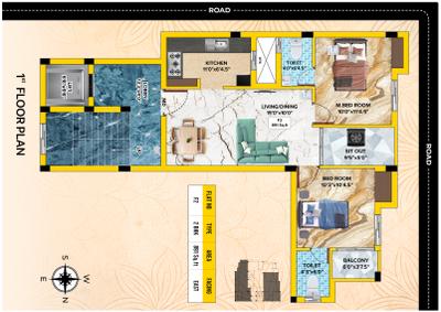 Project Image of 0.0 - 930.0 Sq.ft 2 BHK Apartment for buy in BC Ishana