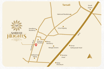 Project Image of 0.0 - 887.38 Sq.ft 3 BHK Apartment for buy in Shreeji Heights