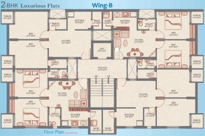 Project Image of 285.0 - 429.0 Sq.ft 2 BHK Apartment for buy in Shreeji Saffron Avenue Wing B