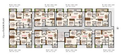Project Image of 985.0 - 1590.0 Sq.ft 2 BHK Apartment for buy in Amoga Sai Residency