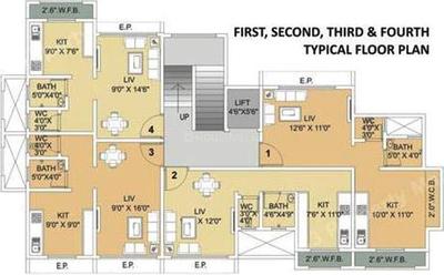 Project Image of 358.0 - 544.0 Sq.ft 1 BHK Apartment for buy in Kulswamini Heights
