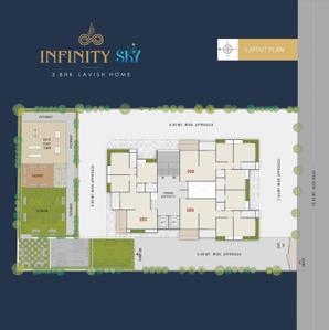 Project Image of 1063.88 - 1070.22 Sq.ft 3 BHK Apartment for buy in Infinity Sky
