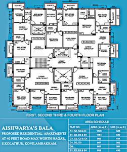 Project Image of 807.0 - 1184.0 Sq.ft 2 BHK Apartment for buy in Aishwarya Bala