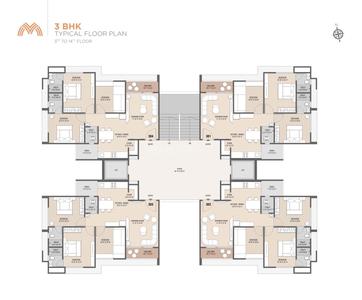 Project Image of 0.0 - 1935.0 Sq.ft 3 BHK Apartment for buy in The Metropark