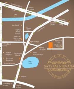 Project Image of 632.38 - 666.29 Sq.ft 2 BHK Apartment for buy in Siddhi Satyam Nirvana