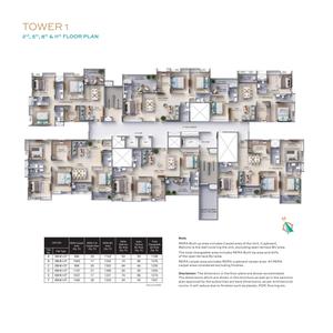 Project Image of 1077.0 - 1435.0 Sq.ft 3 BHK Apartment for buy in F Residences Merlin Phase II
